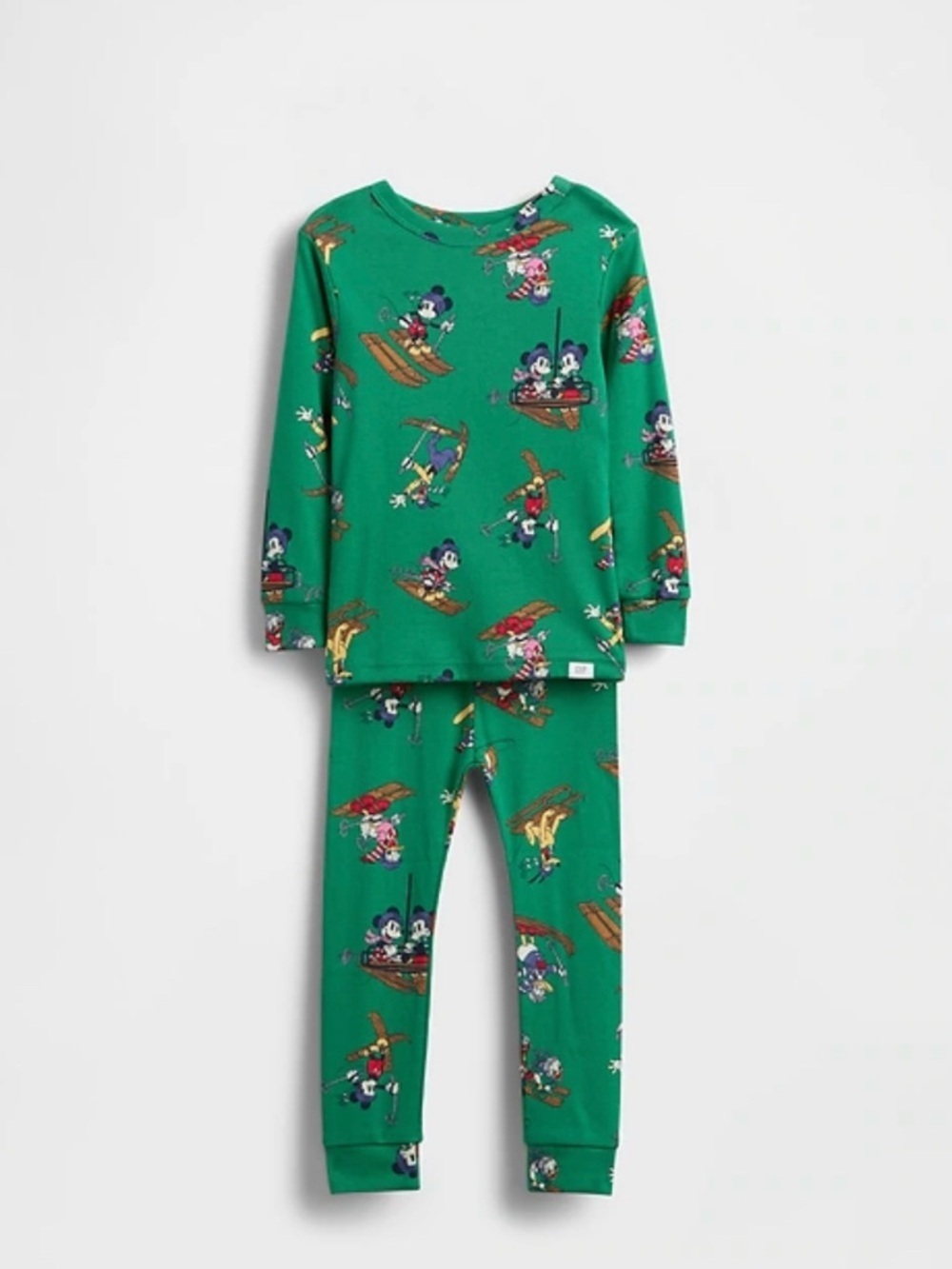 GAP Green Mickey & Friends Ski Pajama Set